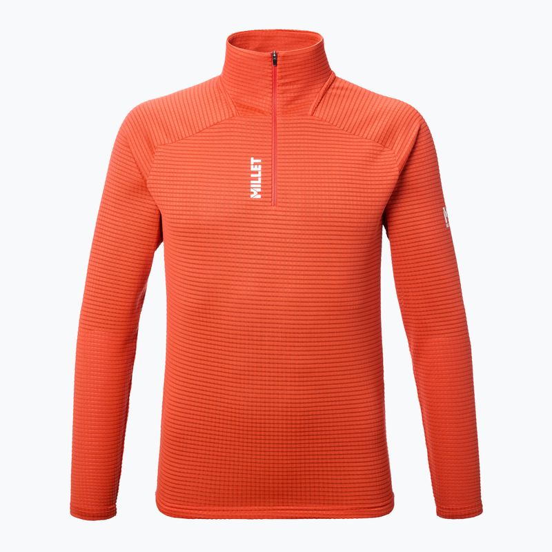 Pánská fleecová mikina Millet Parmelan Light Fleece paprika 5