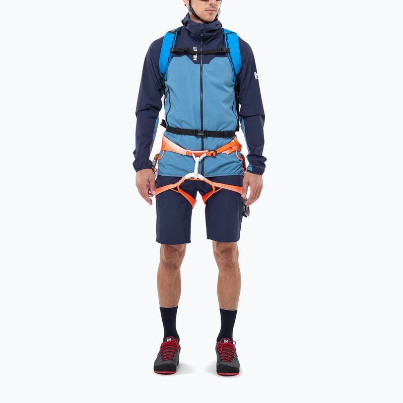 Pánská softshellová bunda Millet Kamet Xcs Light Hoodie coronet blue/saphir 2
