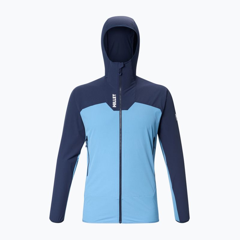 Pánská softshellová bunda Millet Kamet Xcs Light Hoodie coronet blue/saphir 6