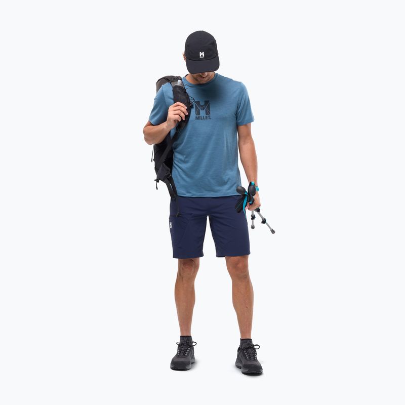 Pánské tričko na lezení Millet Ubic Wool SS coronet blue 2