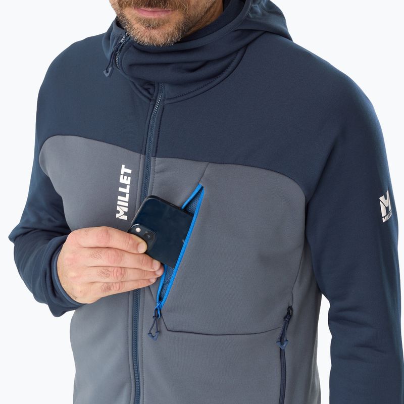 Pánská mikina Millet Seneca Fleece Hoodie saphir/shadow blue 5