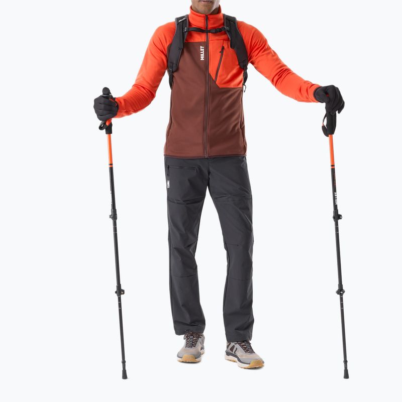 Pánská mikina Millet Seneca Fleece truffle/paprika 2
