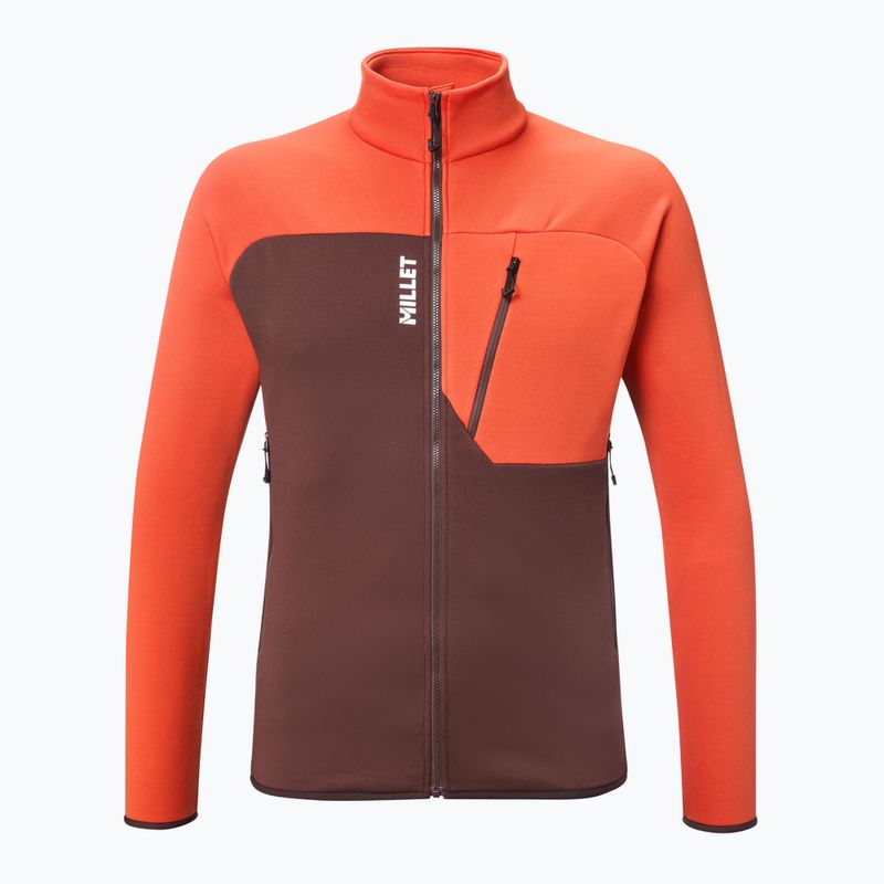 Pánská mikina Millet Seneca Fleece truffle/paprika 6