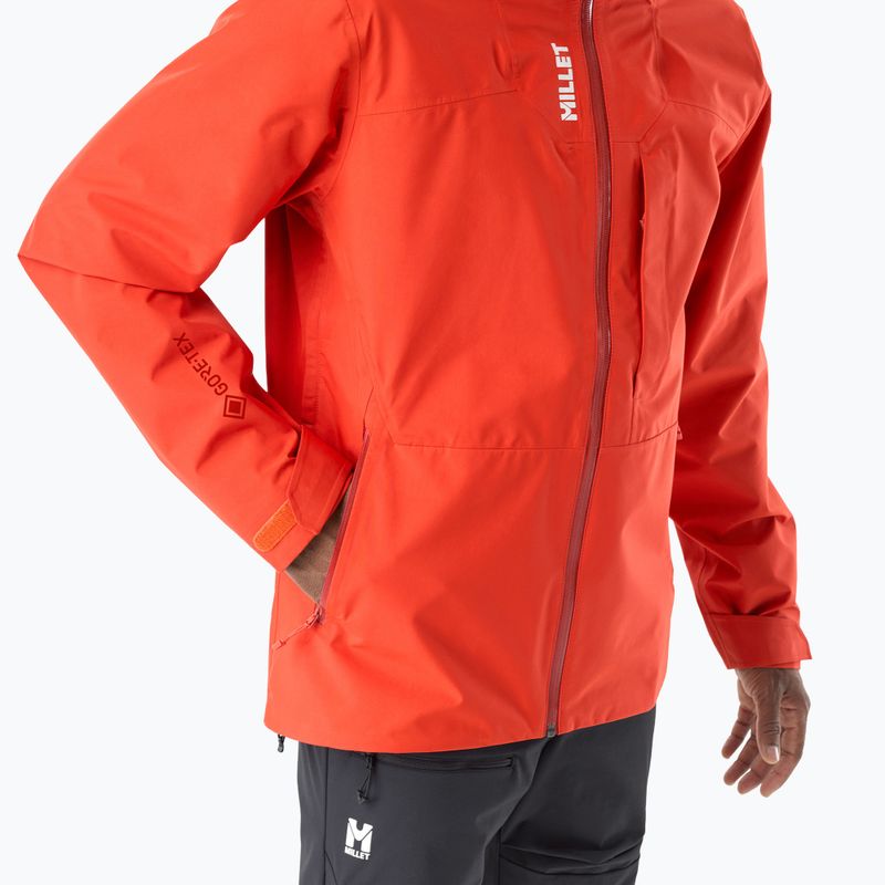 Pánská nepromokavá bunda Millet Kamet Gore-Tex Jacket Jacket paprika 5