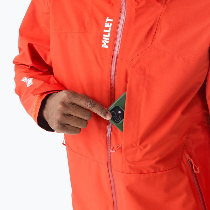 Pánská nepromokavá bunda Millet Kamet Gore-Tex Jacket Jacket paprika 6