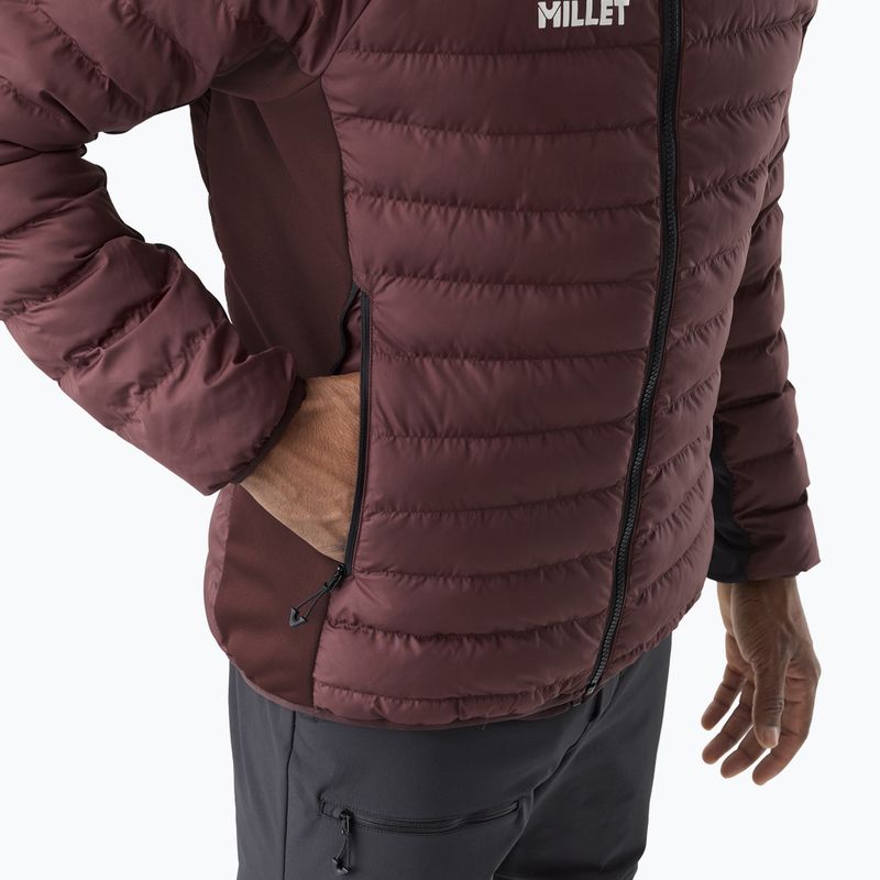 Pánská zateplená bunda Millet Fitz Roy Warm Hoodie Jacket truffle 5