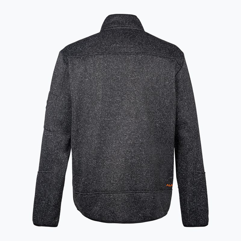 Pánská fleecová mikina Aulp Navoy Melanged Knit black 4
