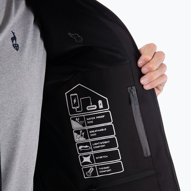 Pánská softshellová bunda Aulp Tiago anthracite melange 5