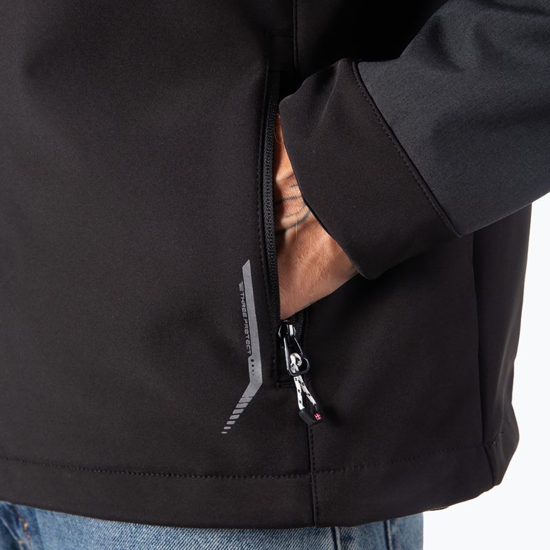 Pánská softshellová bunda Aulp Tiago anthracite melange 10