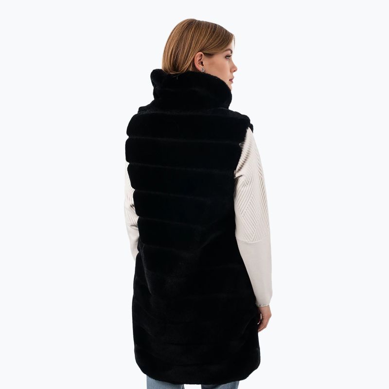 Dámská vesta Aulp Carra Faux Fur black 2