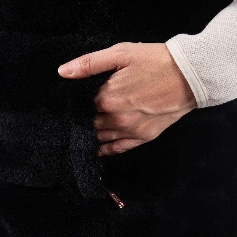 Dámská vesta Aulp Carra Faux Fur black 4