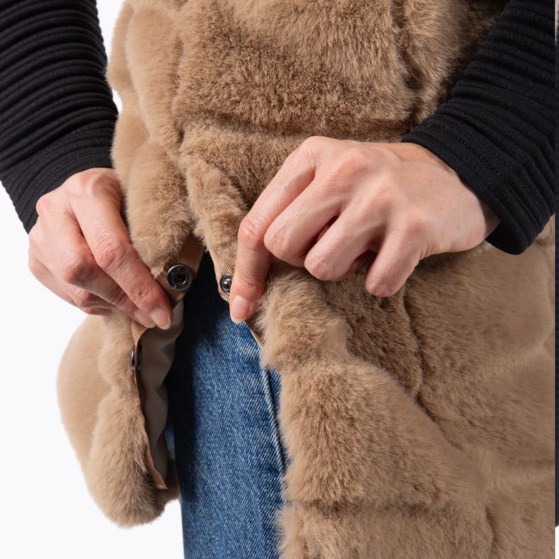 Dámská vesta Aulp Carra Faux Fur taupe 6