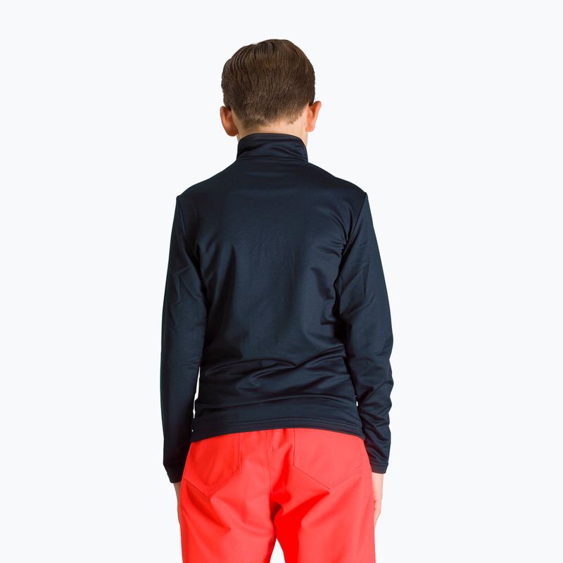 Rossignol Boy 1/2 Zip Warm Stretch dětská lyžařská mikina černá 2