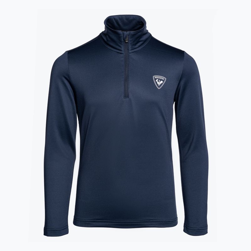 Rossignol Boy 1/2 Zip Warm Stretch dětská lyžařská mikina tmavě modrá 6