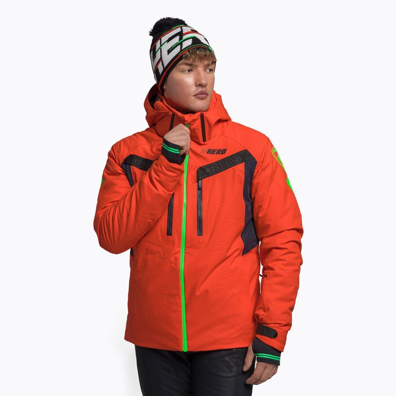 Pánská lyžařská bunda Rossignol Hero Aile Jkt neon red