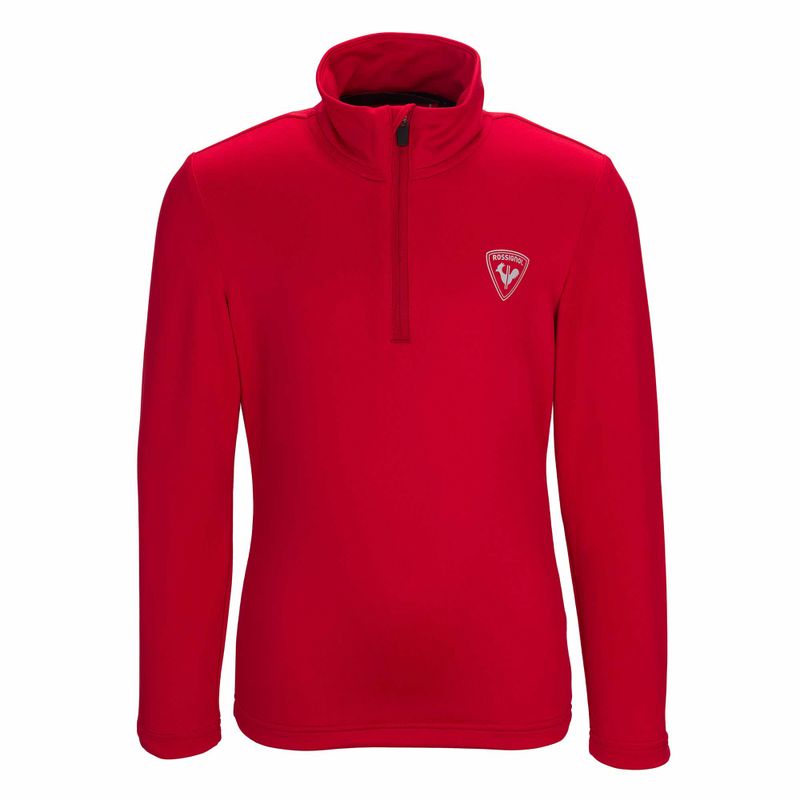 Dětská lyžařská mikina Rossignol Boy 1/2 Zip Warm Stretch red 3