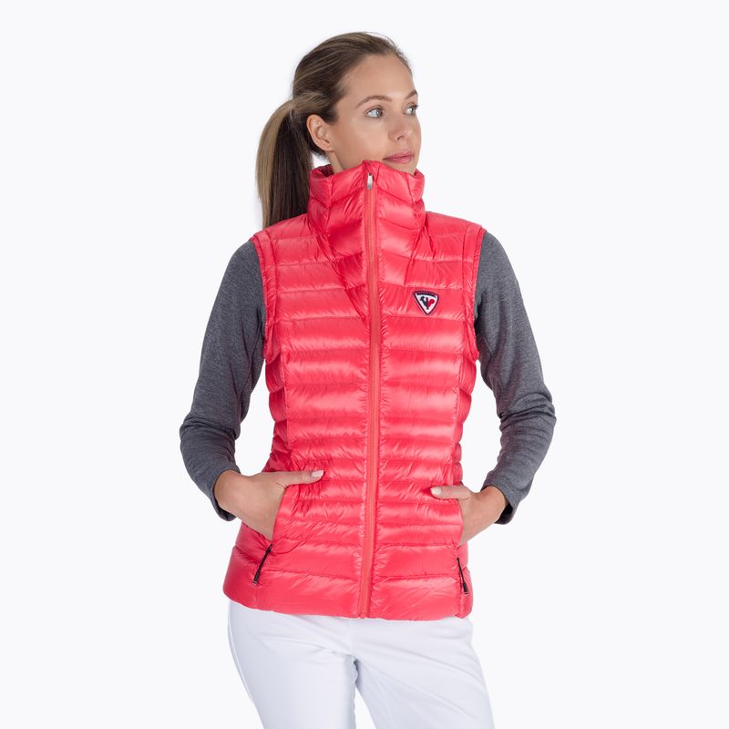 Dámská lyžařská bunda bez rukávů Rossignol W Classic Light Vest corail