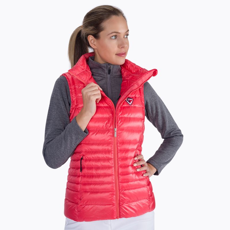 Dámská lyžařská bunda bez rukávů Rossignol W Classic Light Vest corail 6