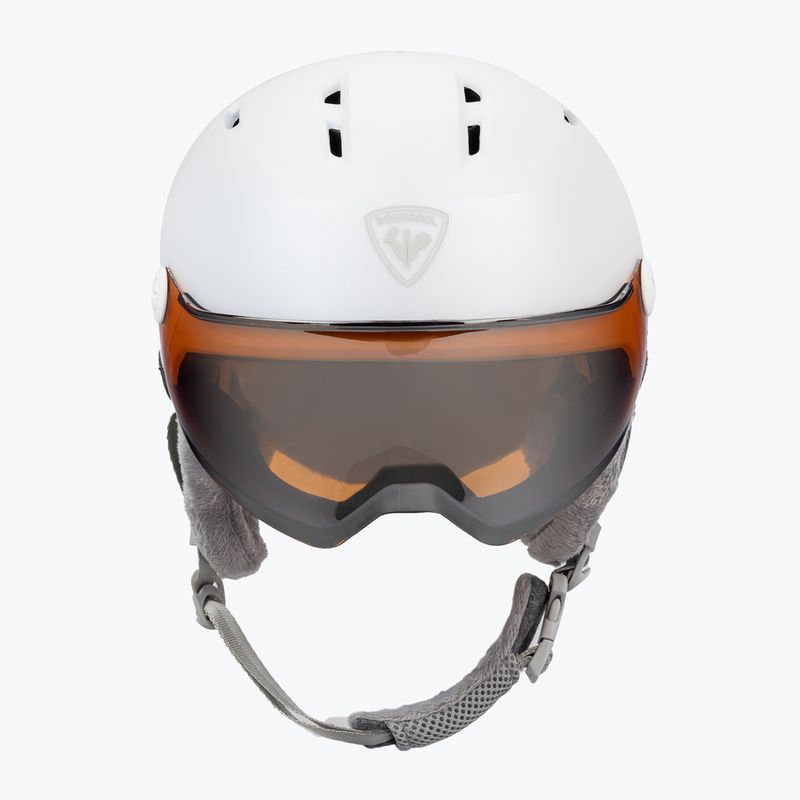 Dámská lyžařská helma Rossignol Fit Visor Impacts white/orange/silver 2