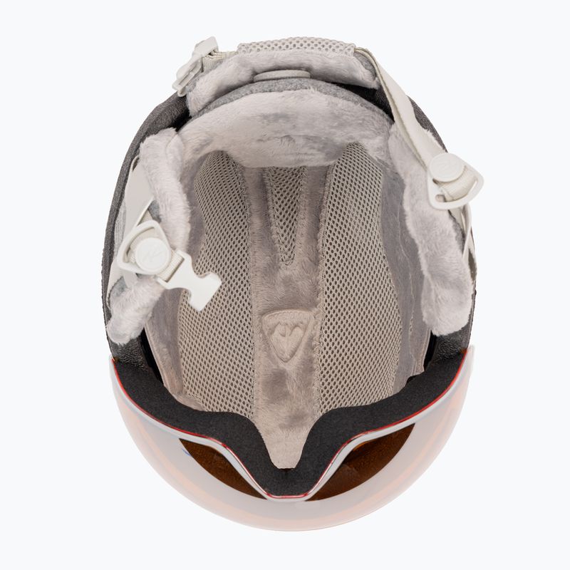 Dámská lyžařská helma Rossignol Fit Visor Impacts white/orange/silver 7