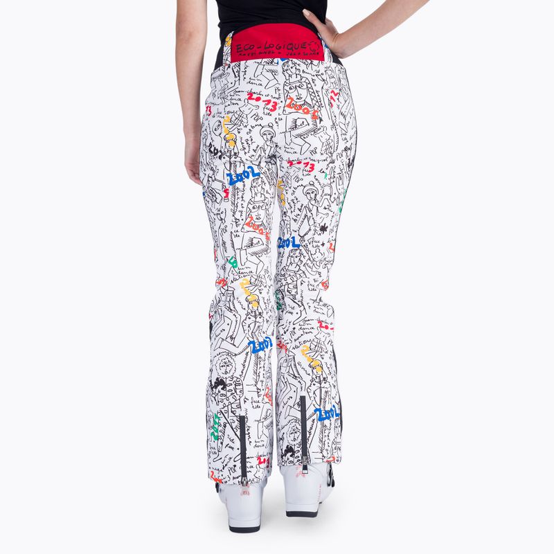 Dámské lyžařské kalhoty Rossignol Eco-Logic Ski white 4
