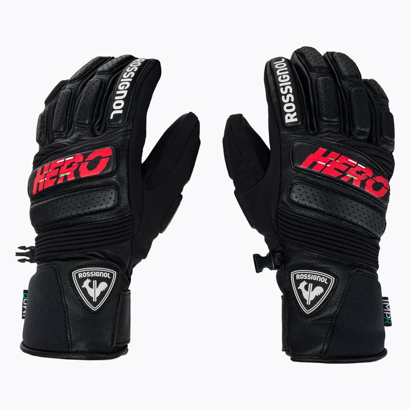 Pánské lyžařské rukavice Rossignol Wc Expert Lth Impr G black 2