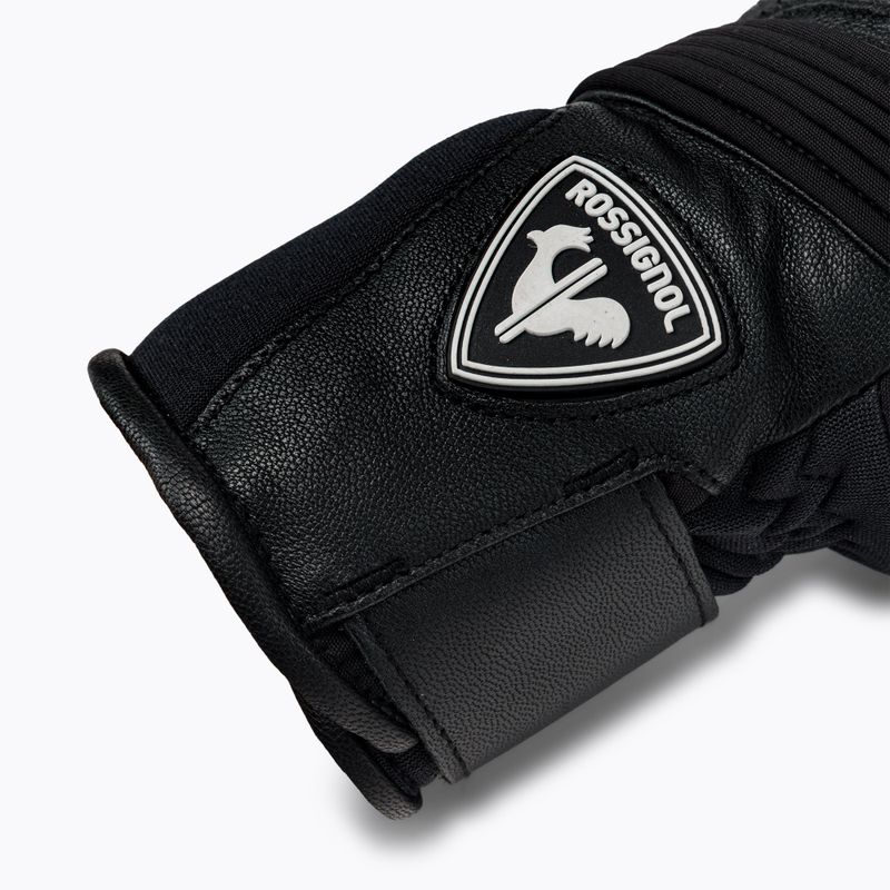 Pánské lyžařské rukavice Rossignol Wc Expert Lth Impr G black 6