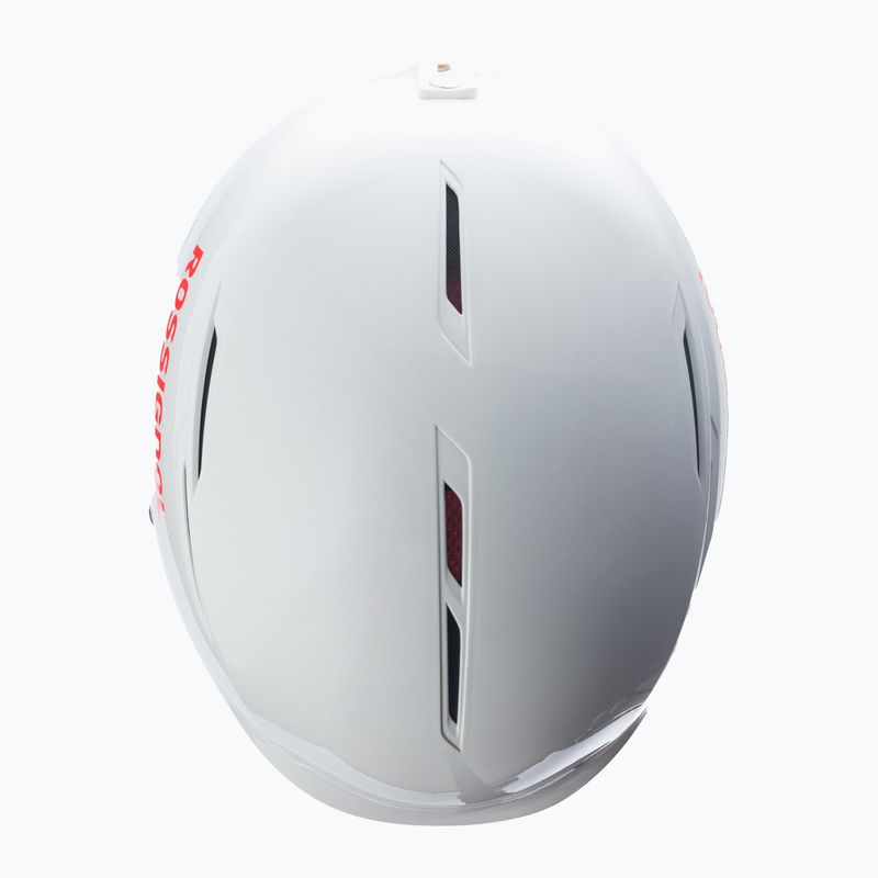 Lyžařská helma Rossignol Hero Slalom Impacts + Chinguard bílá 8