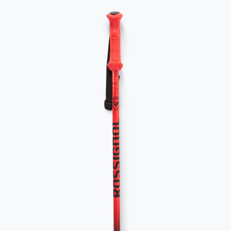 Lyžařské hůlky dziecięce Rossignol Hero black/red 2