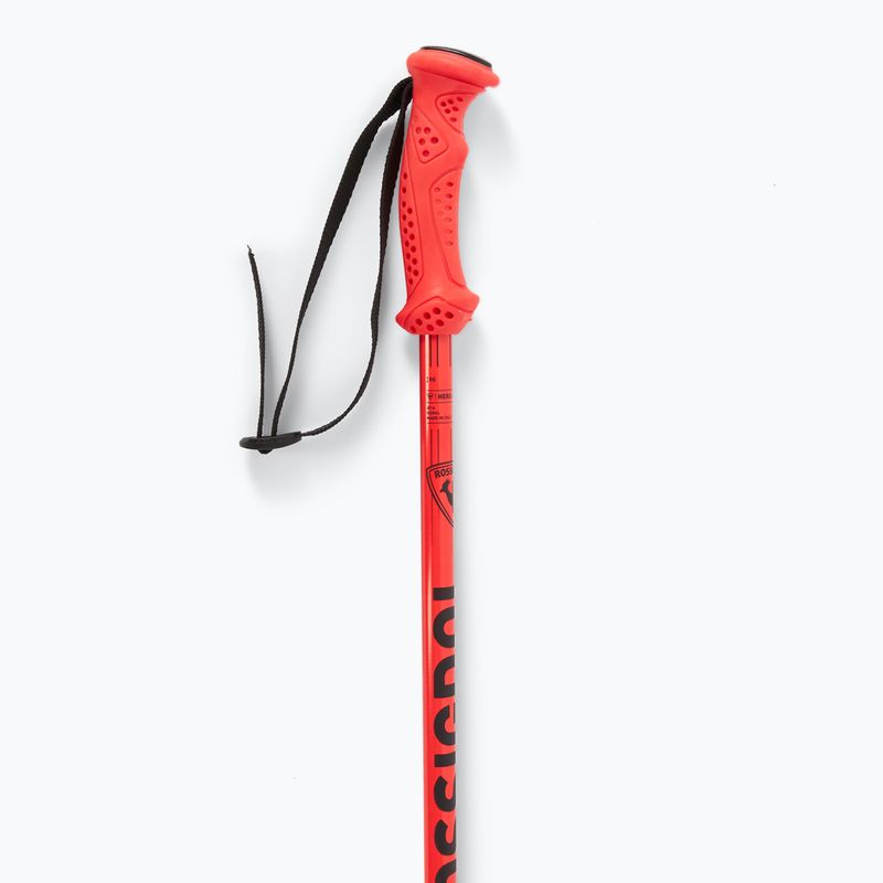Lyžařské hůlky dziecięce Rossignol Hero black/red 4