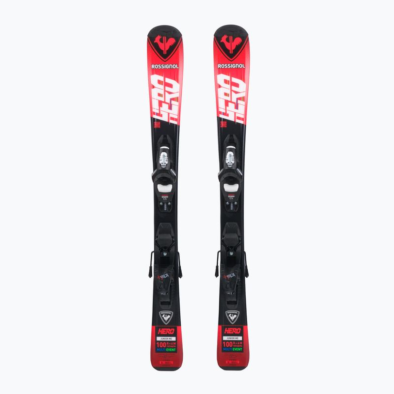 Dětské sjezdové lyže Rossignol Hero 100-140 + Kid4 red