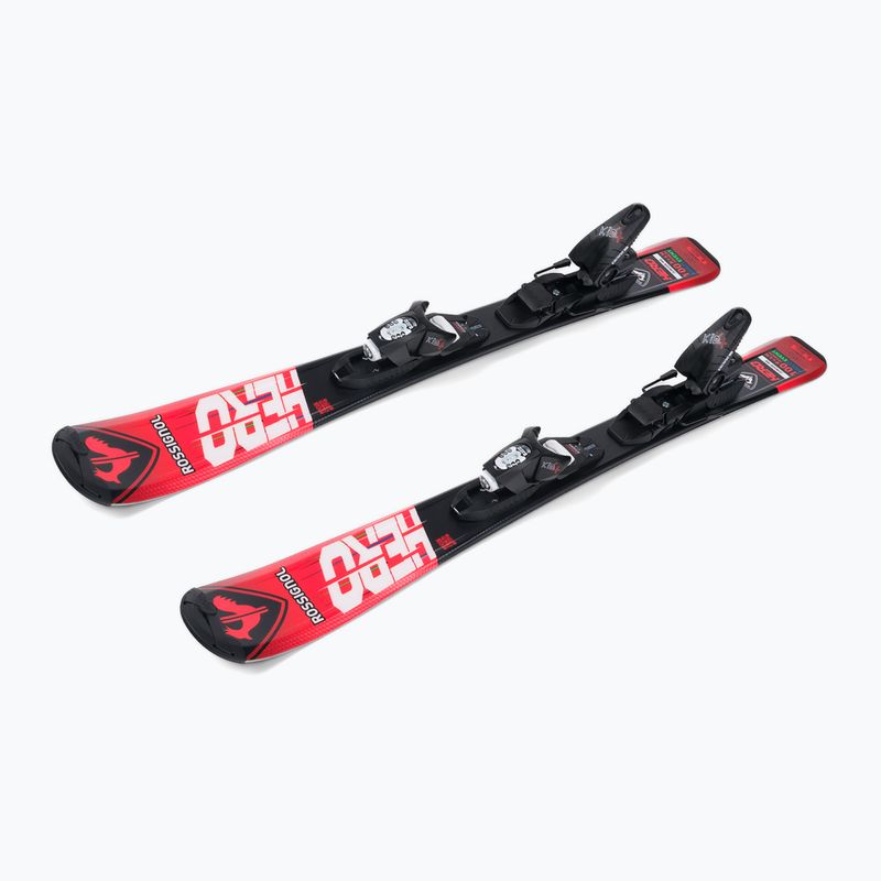 Dětské sjezdové lyže Rossignol Hero 100-140 + Kid4 red 4