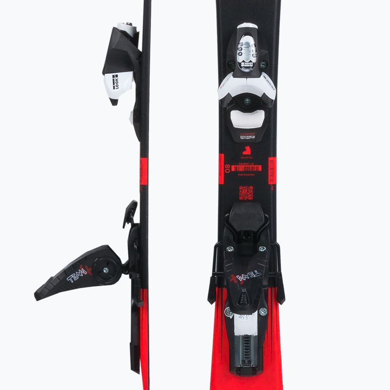 Dětské sjezdové lyže Rossignol Hero Pro + Team 4 GW Black Bulk red 5