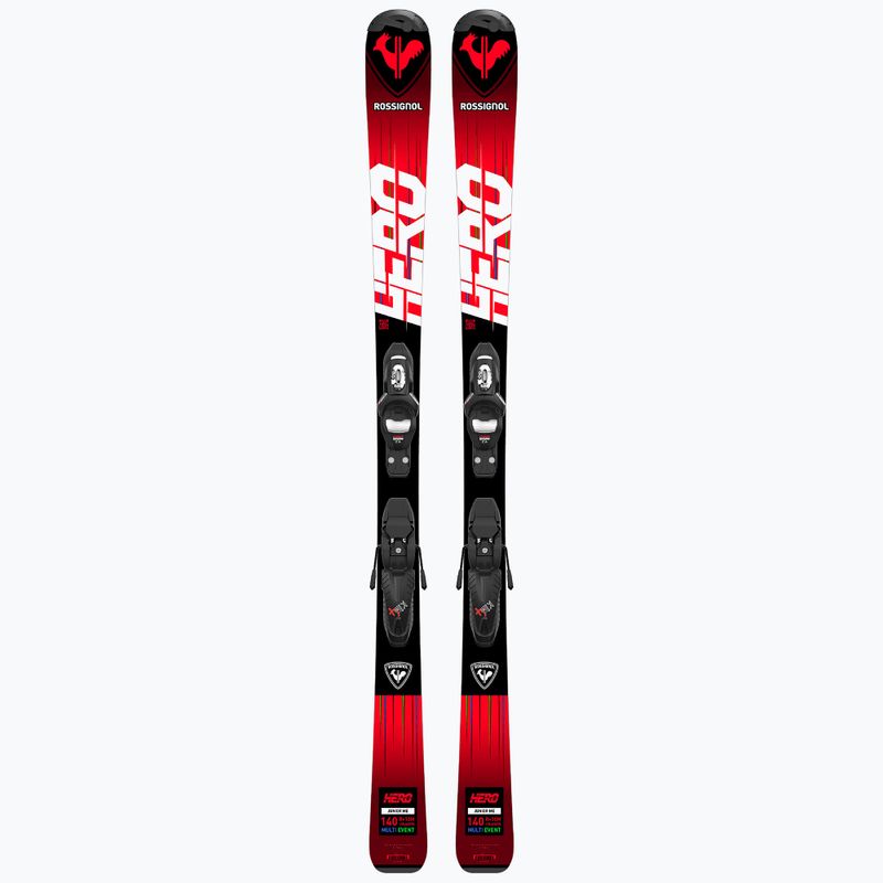 Dětské sjezdové lyže Rossignol Hero 100-140 + Kid4 red 10