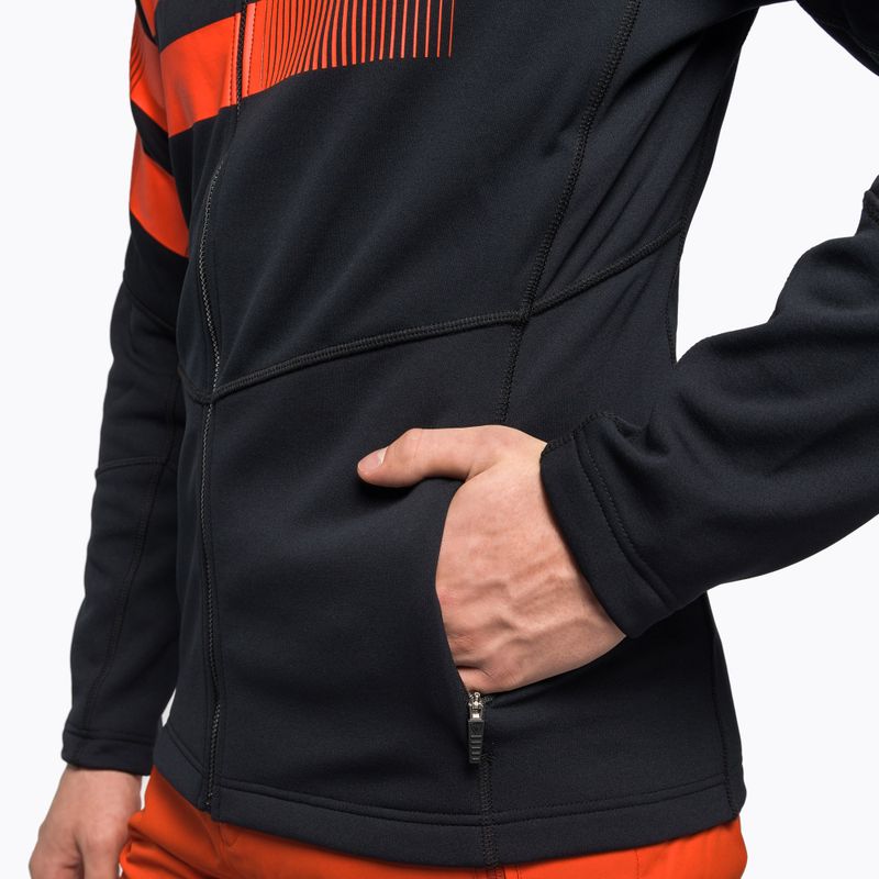 Pánská lyžařská mikina Rossignol Hero Clim black/red 7
