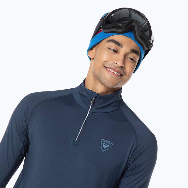 Pánská termoakční mikina Rossignol Classique 1/2 Zip dark navy 5