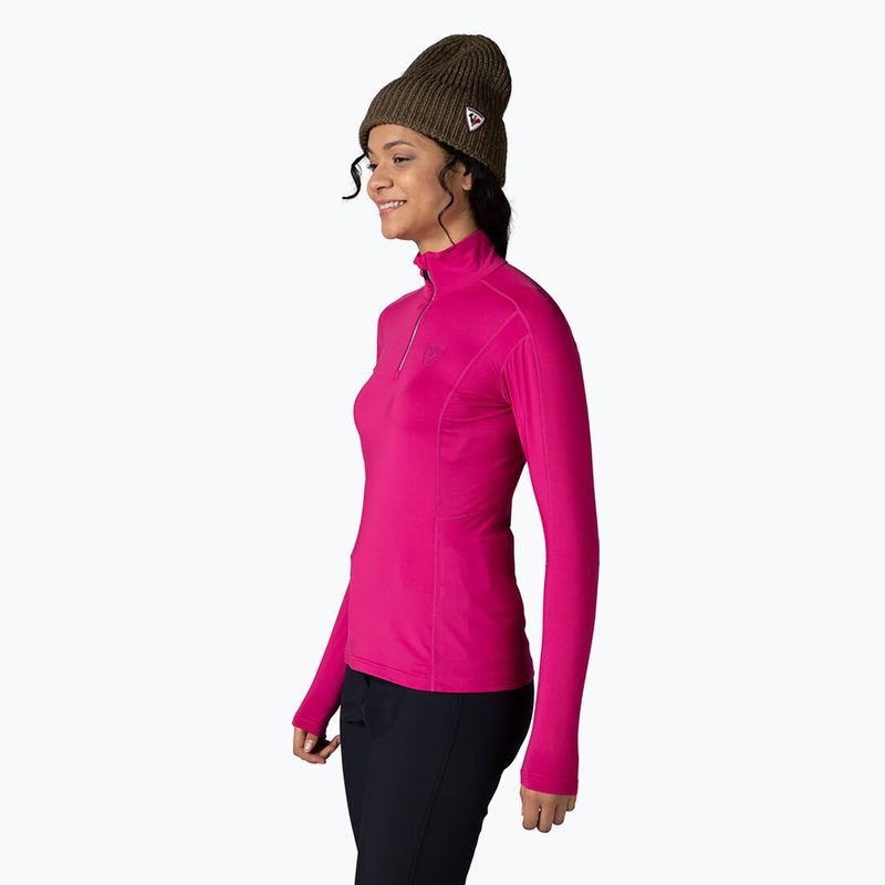 Dámská termoakční mikina Rossignol Classique 1/2 Zip orchid pink 3