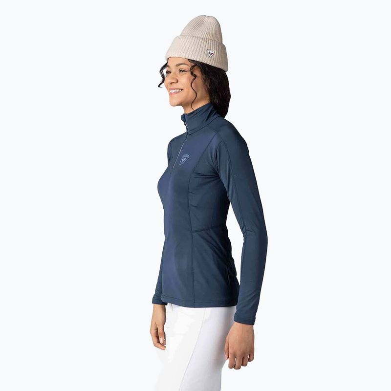 Dámská termoakční mikina Rossignol Classique 1/2 Zip dark navy 4