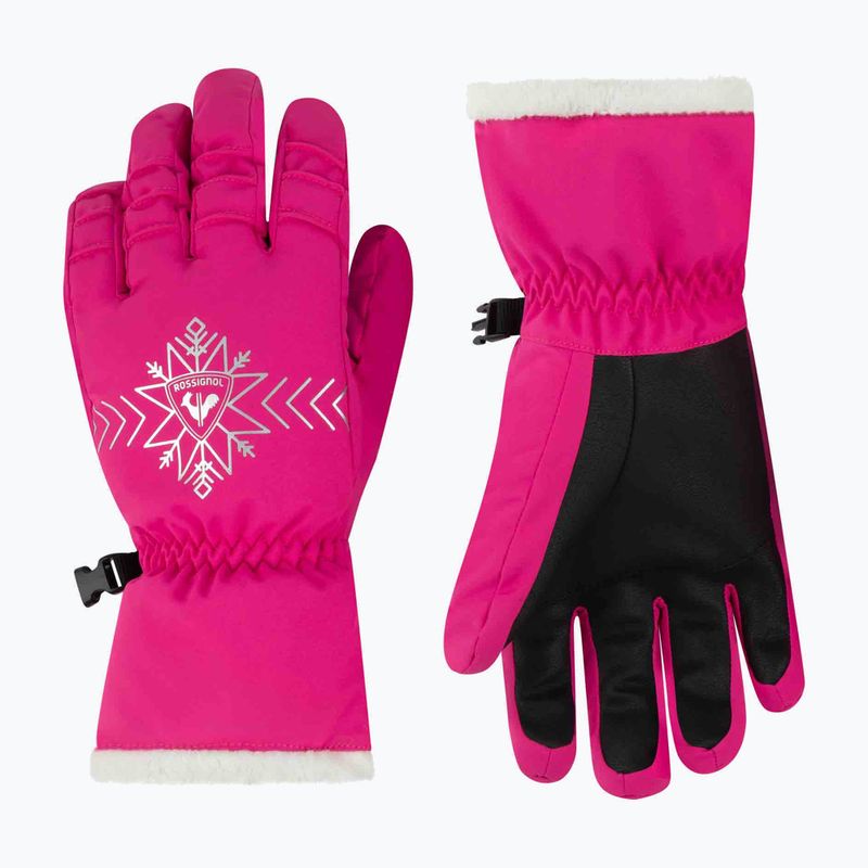 Dámské lyžařské rukavice Rossignol Perfy G orchid pink 5