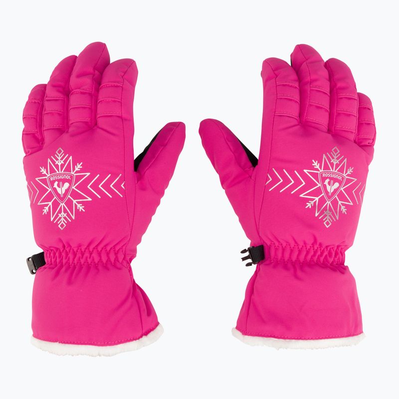 Dámské lyžařské rukavice Rossignol Perfy G orchid pink 3