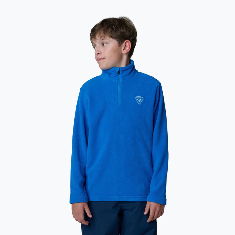 Rossignol Boy 1/2 Zip Fleece dětská lyžařská mikina lazuli blue