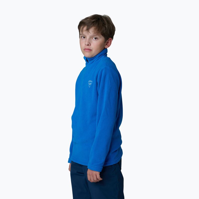 Rossignol Boy 1/2 Zip Fleece dětská lyžařská mikina lazuli blue 3