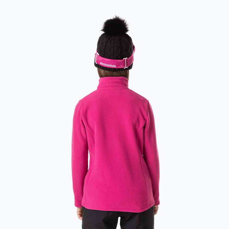 Rossignol Girl Fleece orchid pink dětská lyžařská mikina 2