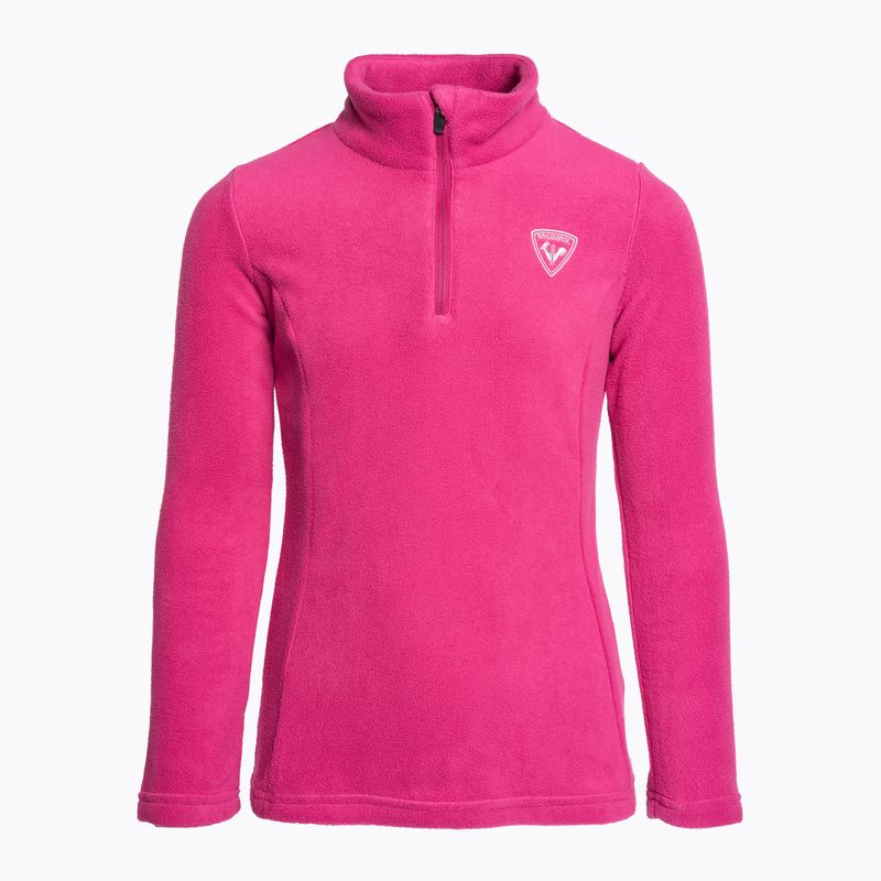 Rossignol Girl Fleece orchid pink dětská lyžařská mikina 6