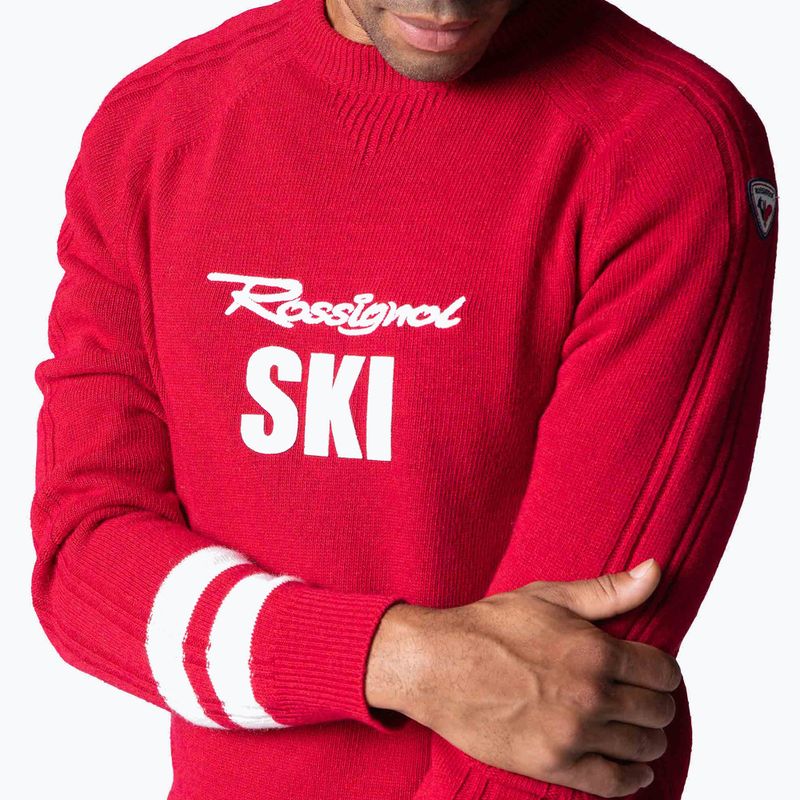 Pánský svetr Rossignol Signature Rossignol Knit sport red 4