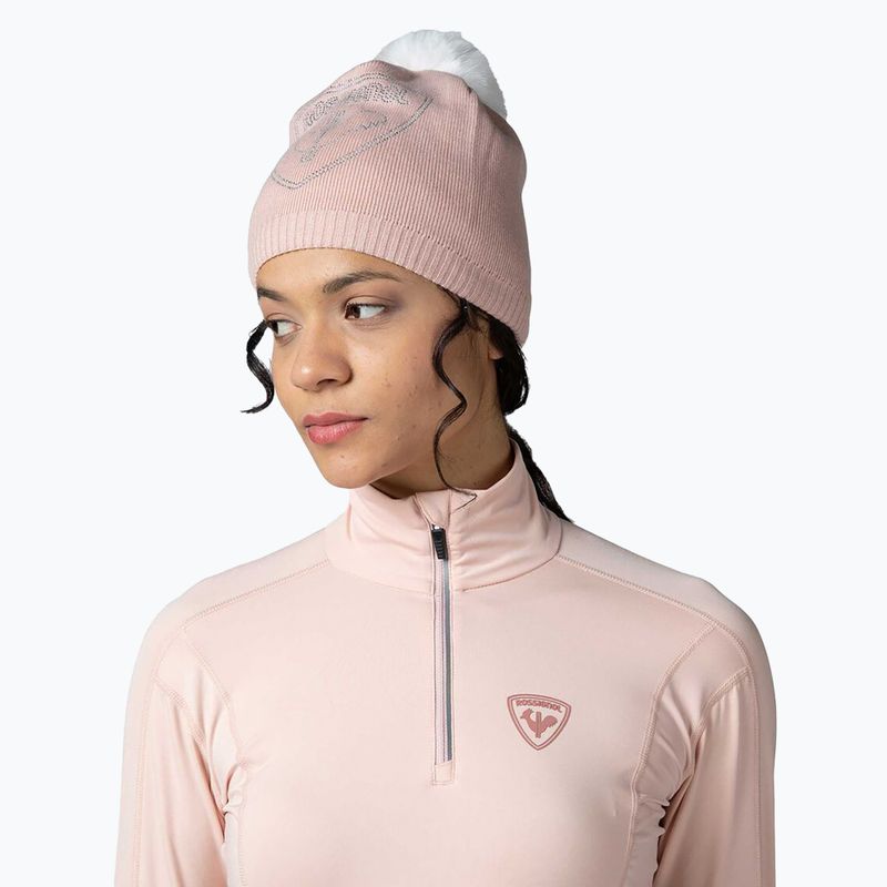 Dámská termoakční mikina Rossignol Classique 1/2 Zip powder pink 5