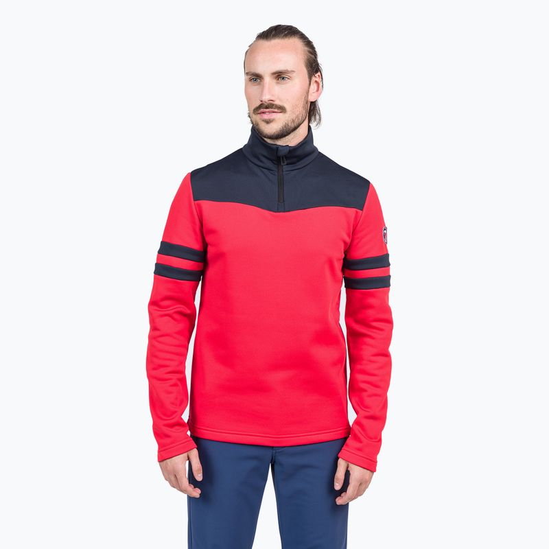 Sportovní tričko Rossignol Resort 1/2 Zip červené