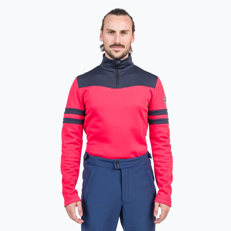 Sportovní tričko Rossignol Resort 1/2 Zip červené 4