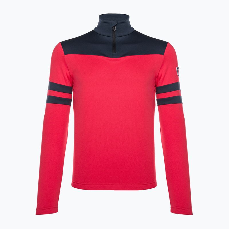 Sportovní tričko Rossignol Resort 1/2 Zip červené 7