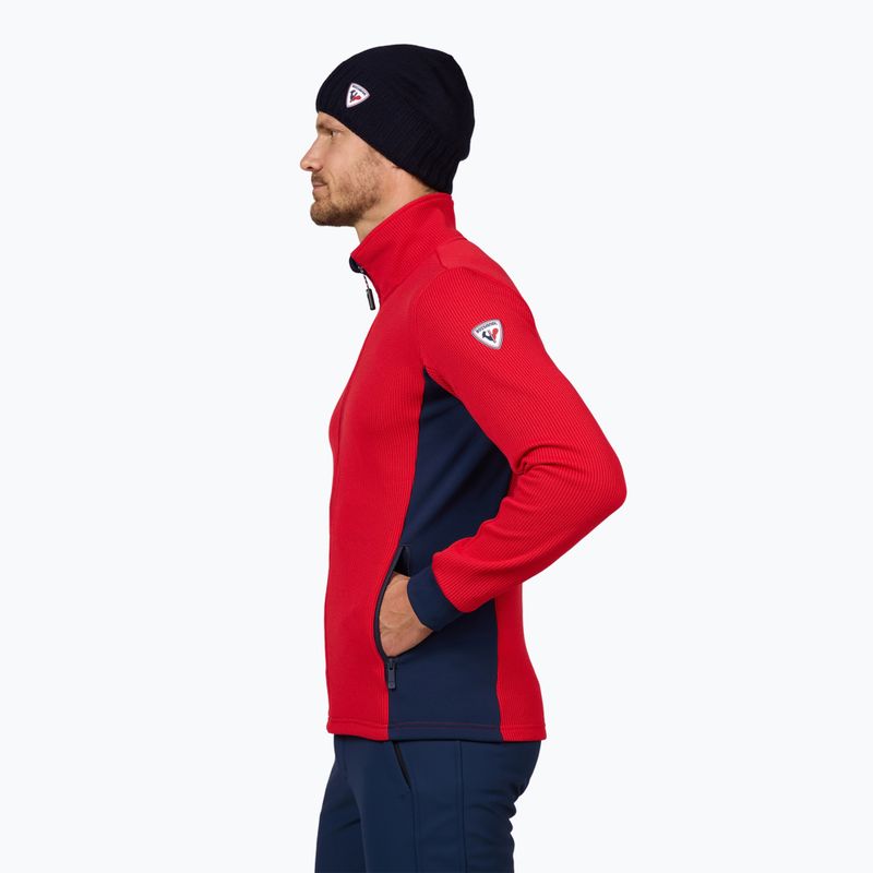 Pánská lyžařská mikina Rossignol Cieloalto Fleece Fz sports red 4